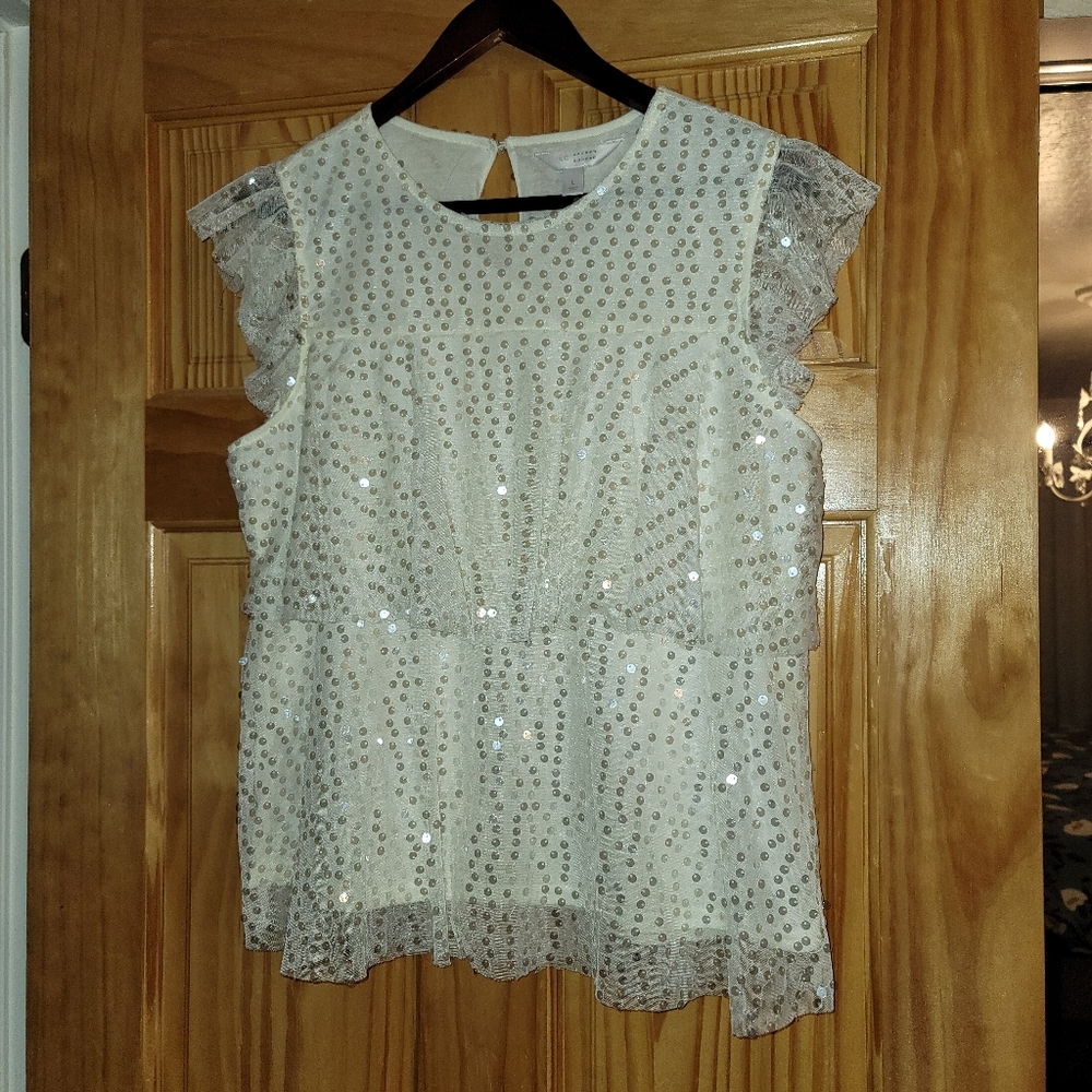 Lauren Conrad sequin shirt